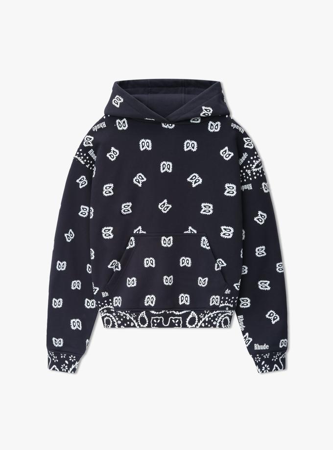 RHUDE BANDANA PRINT HOODIE Free shipping