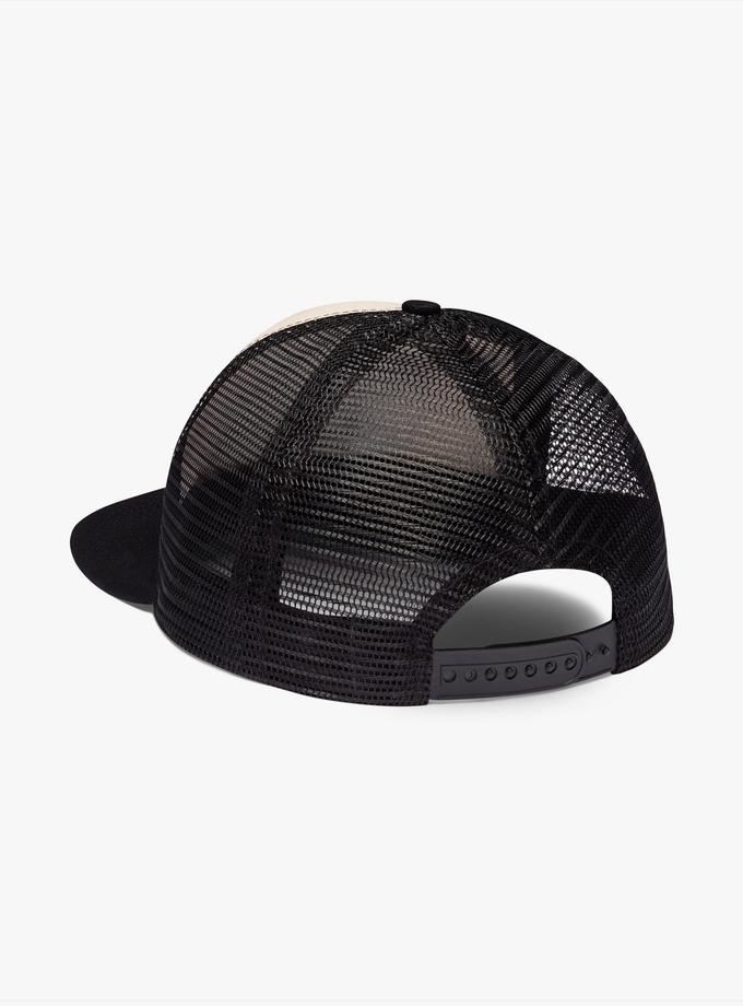 RHUDE BLACK HILLS CANVAS TRUCKER HAT On Sale