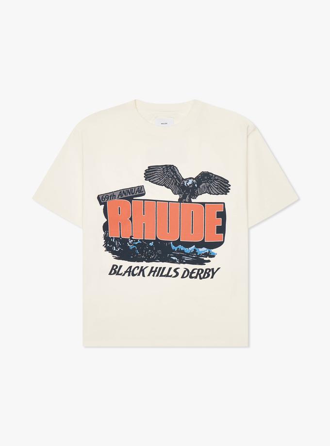 RHUDE BLACK HILLS RALLY TEE Same Day Delivery