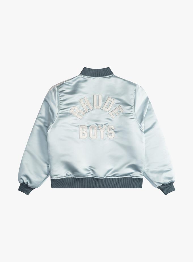 RHUDE BOYS 02 SATIN BOMBER Best Price