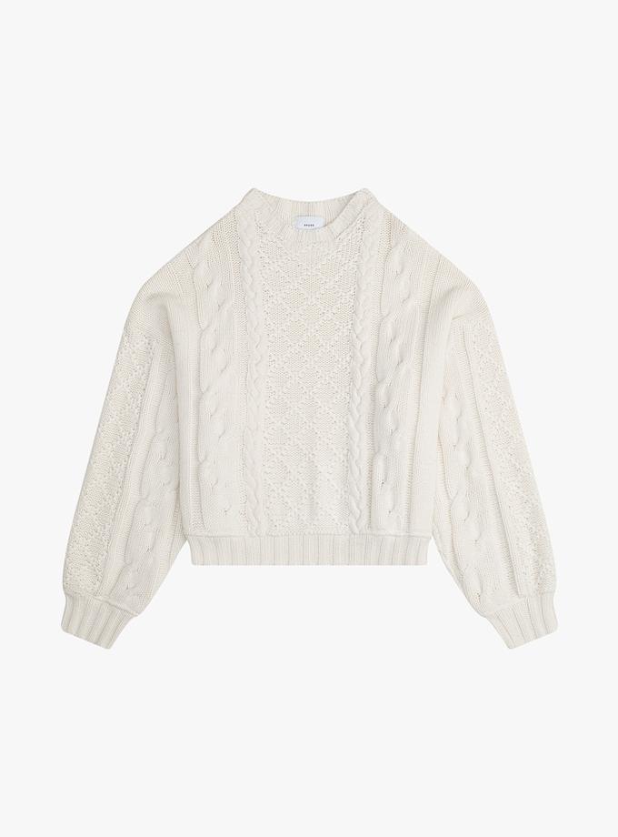 RHUDE CABLE KNIT CREWNECK Free shipping