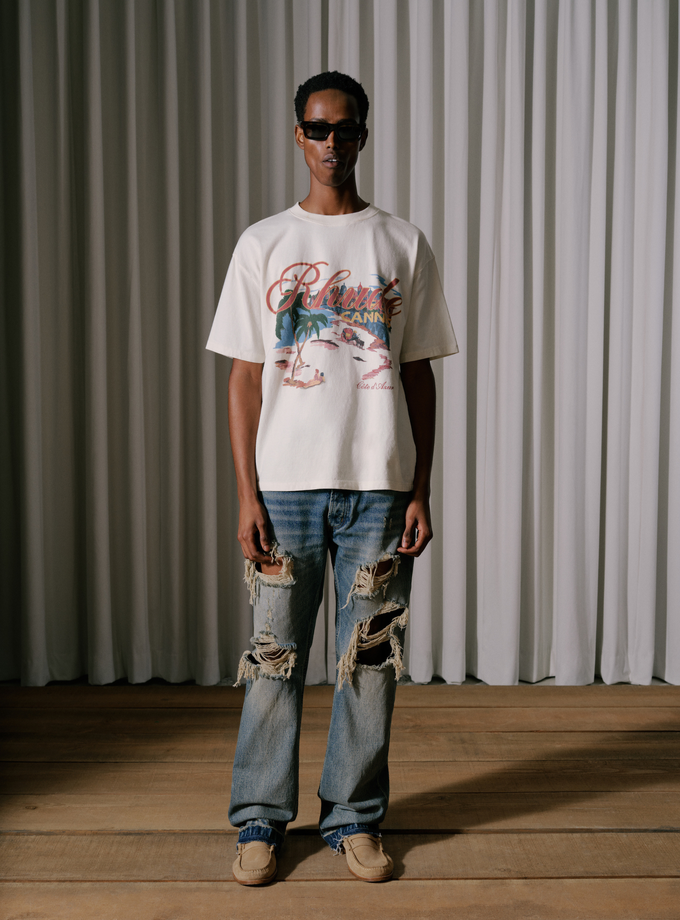 RHUDE CANNES BEACH TEE On Sale