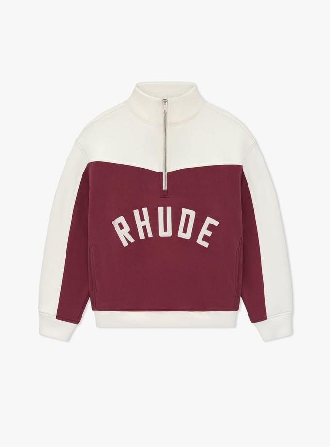 RHUDE CHAMONIX QUARTER-ZIP VARSITY On Sale