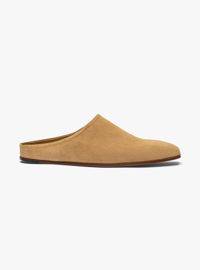 RHUDE CHATEAU SUEDE MULES High Quality