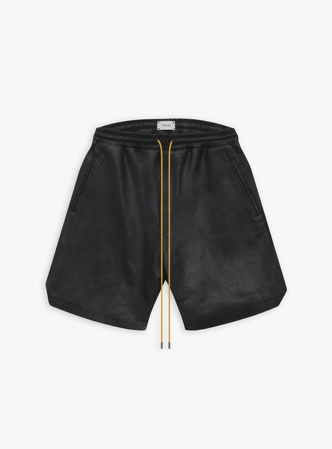 RHUDE CIESTA LEATHER SHORTS Best Buy