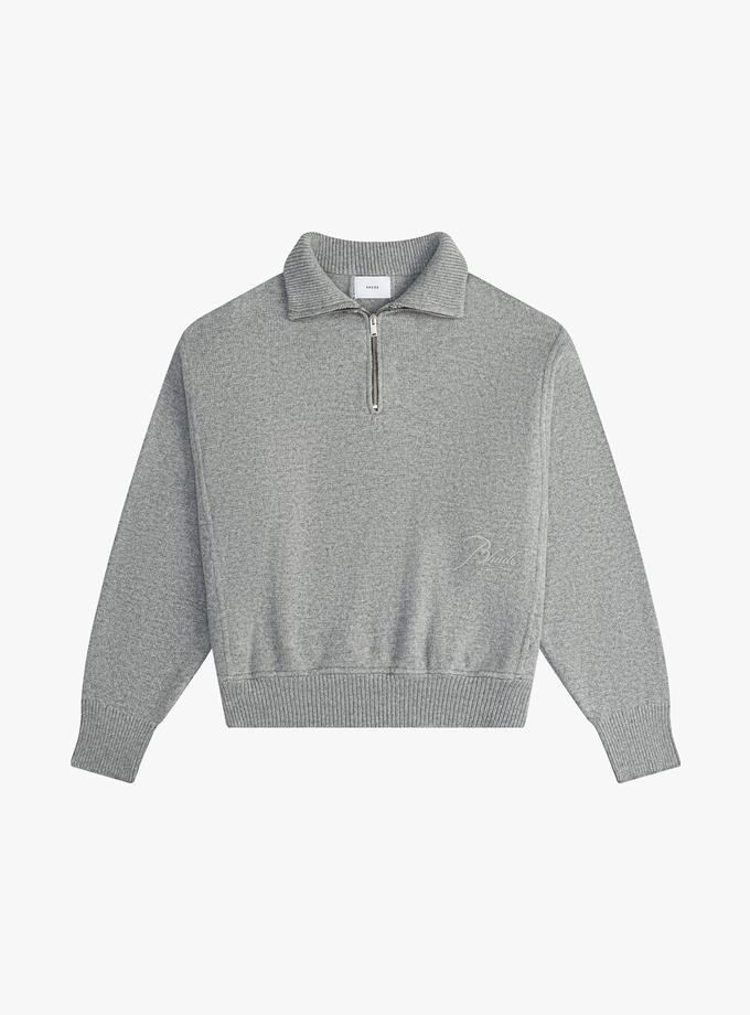 RHUDE CORE CASHMERE KNIT QUARTER-ZIP New Arrival