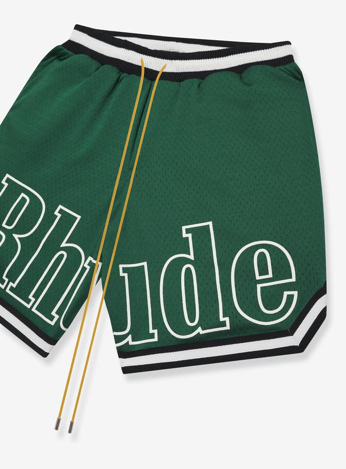 RHUDE COURT LOGO SHORTS High Quality