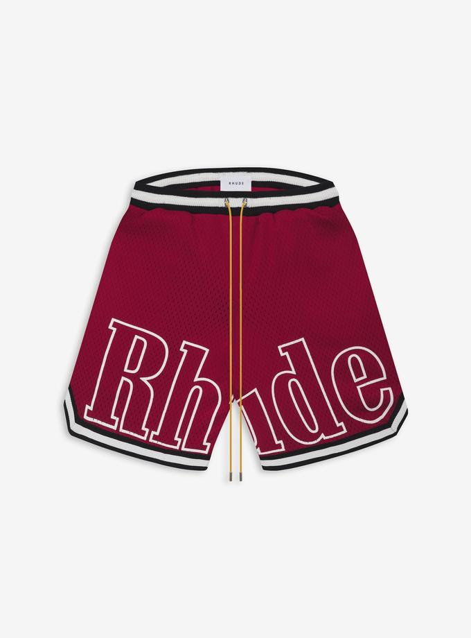 RHUDE COURT LOGO SHORTS New Arrival