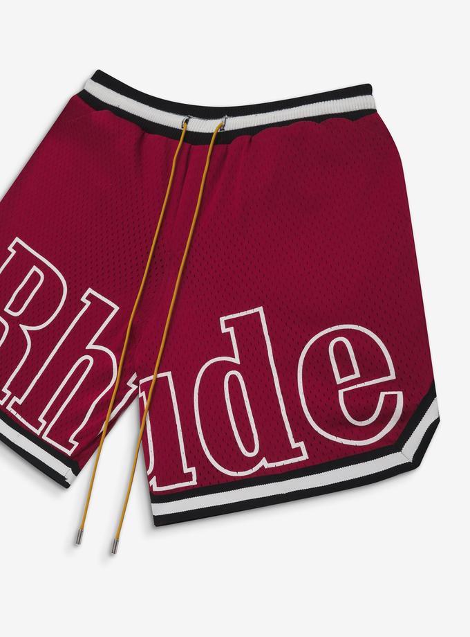 RHUDE COURT LOGO SHORTS New Arrival