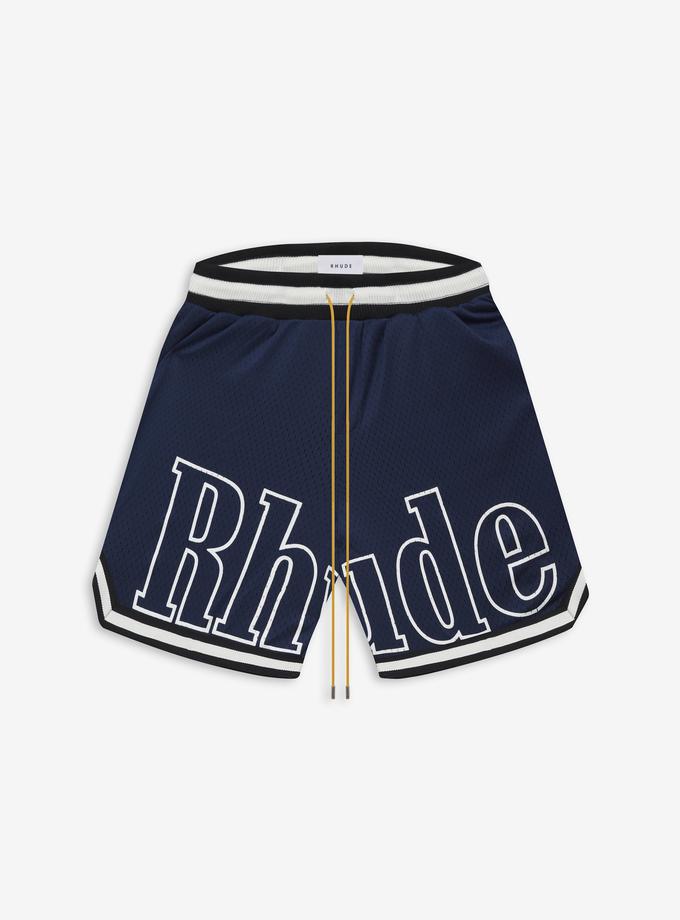 RHUDE COURT LOGO SHORTS Same Day Delivery