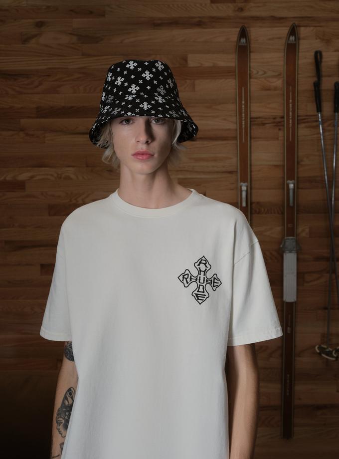 RHUDE CROSS BANDANA BUCKET HAT High Quality