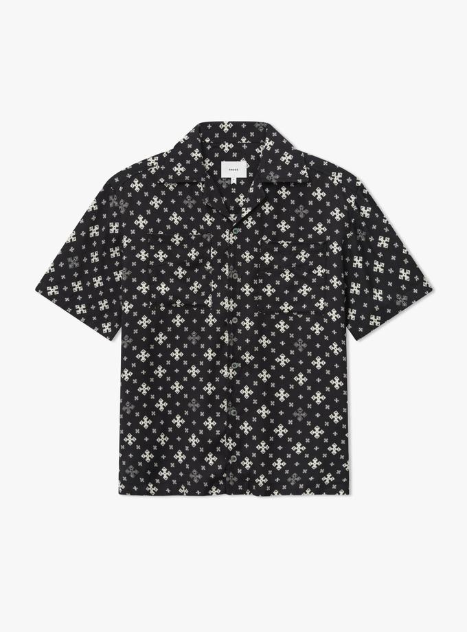 RHUDE CROSS BANDANA RAYON SHIRT New Arrival