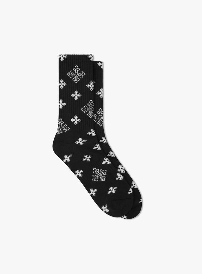 RHUDE CROSS PAISLEY JACQUARD SOCK Best Price