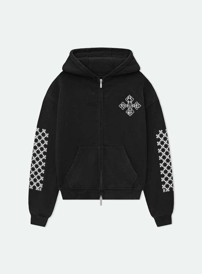 RHUDE CROSS ZIP-UP HOODIE Best Buy