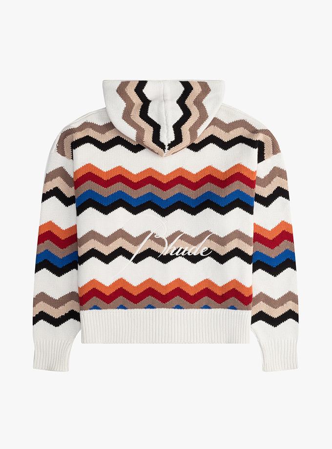 RHUDE CYRIL KNIT ZIP-UP Free shipping