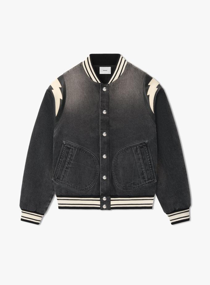 RHUDE DENIM LIGHTING BOMBER Same Day Delivery