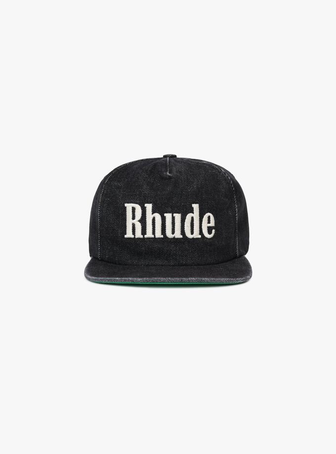 RHUDE DENIM LOGO HAT Same Day Delivery