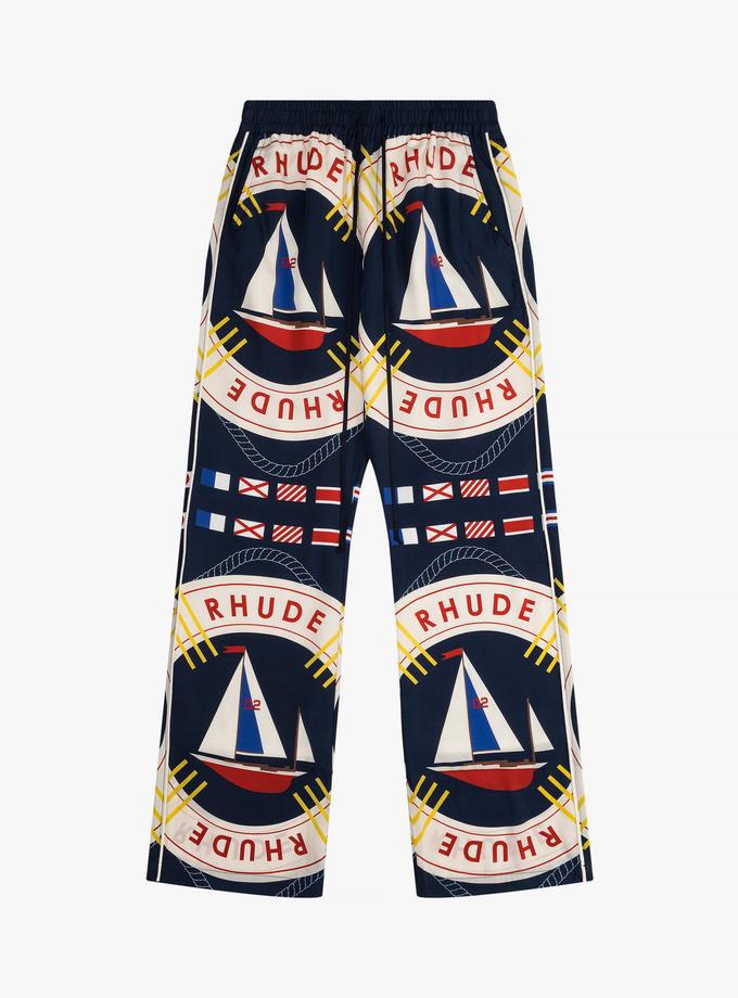 RHUDE FLAG SAIL SILK PANT On Sale