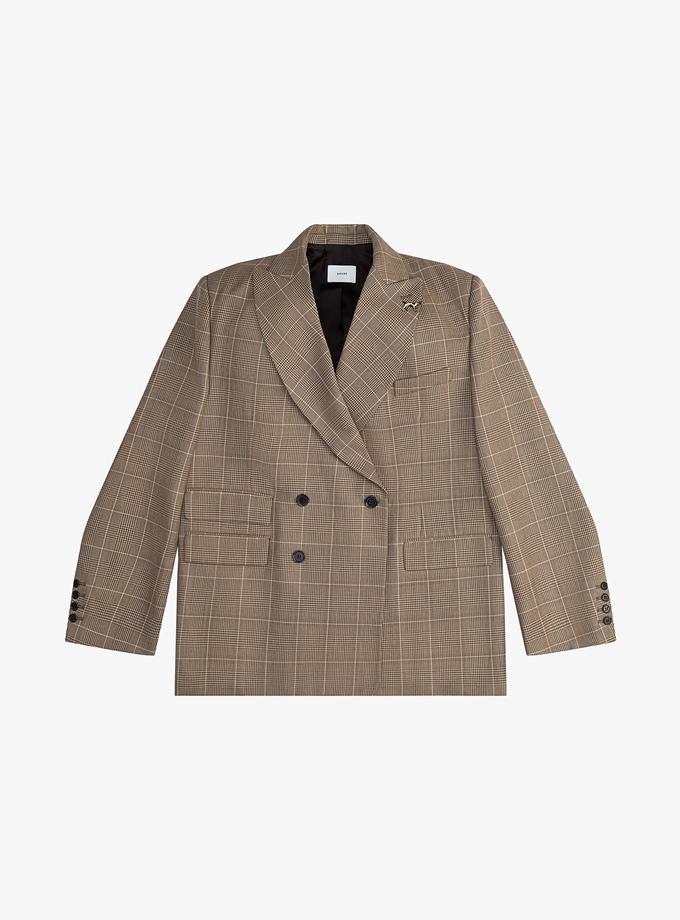 RHUDE HOUNDSTOOTH SUIT JACKET High Quality