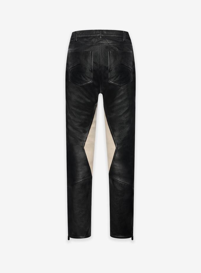 RHUDE LEATHER RHACER PANTS Best Price