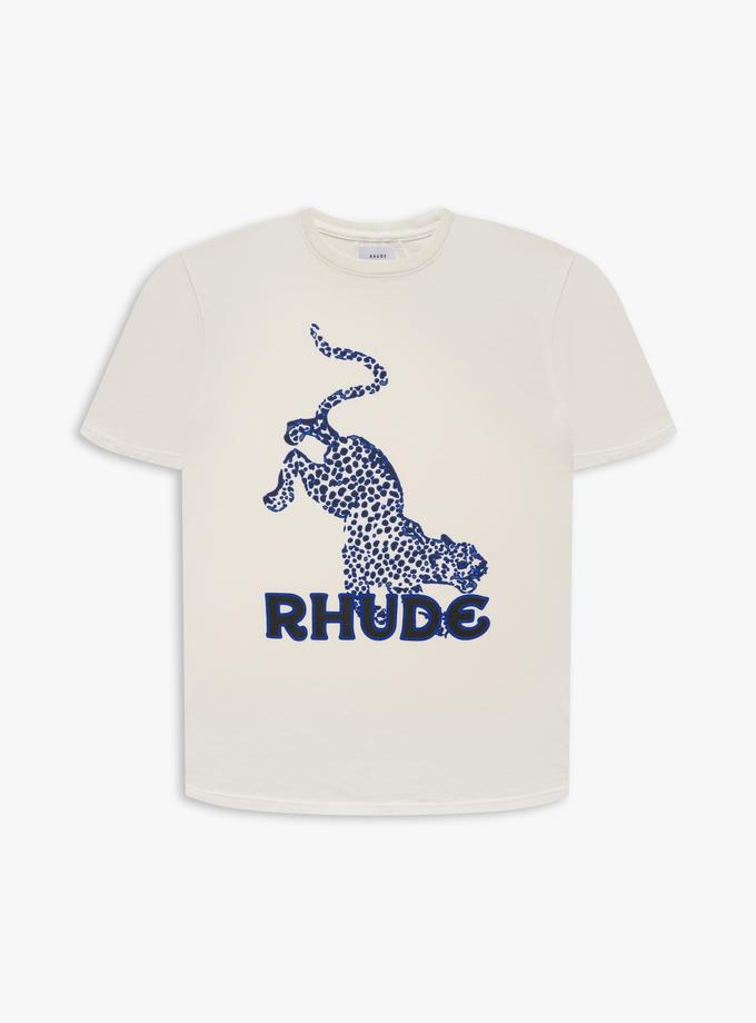 RHUDE LEOPARD TEE Same Day Delivery