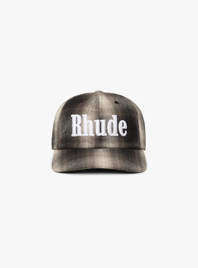 RHUDE LOGO FLANNEL 6-PANEL HAT New Arrival