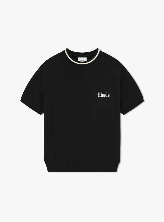 RHUDE LOGO KNIT TEE Same Day Delivery