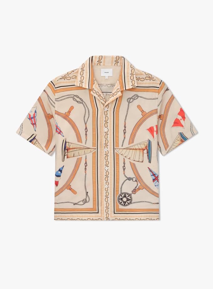 RHUDE NAUTICAL SILK SHIRT For Sale