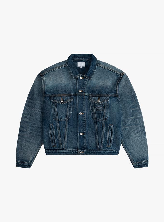 RHUDE OVERSIZED DENIM TRUCKER JACKET Best Price