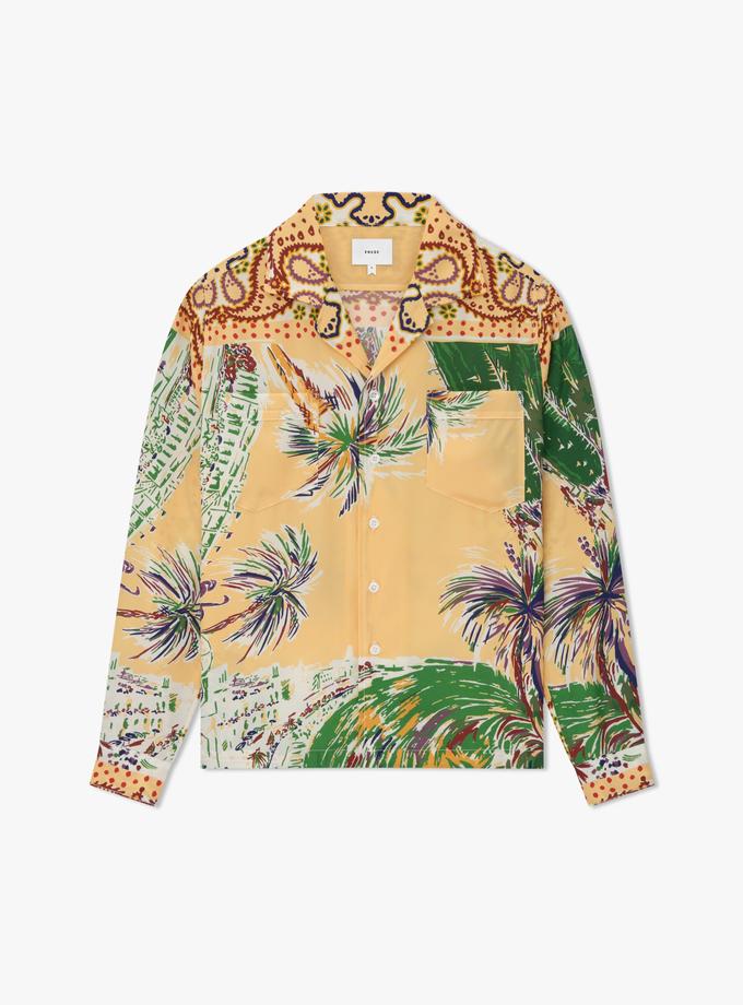 RHUDE PALMINA SILK LS SHIRT New Arrival