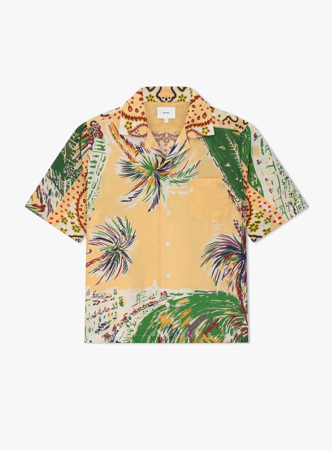 RHUDE PALMINA SILK SHIRT High Quality