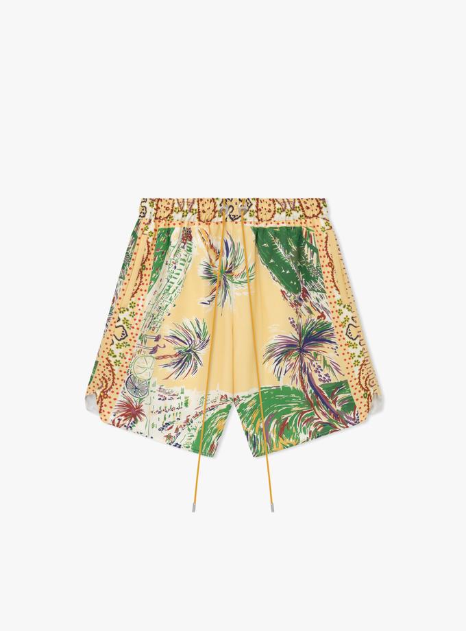 RHUDE PALMINA SILK SHORT High Quality