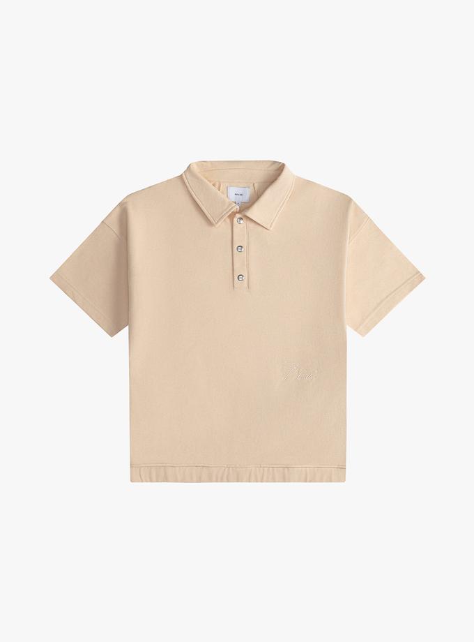 RHUDE PIQUE SNAP SHORT SLEEVE POLO Same Day Delivery