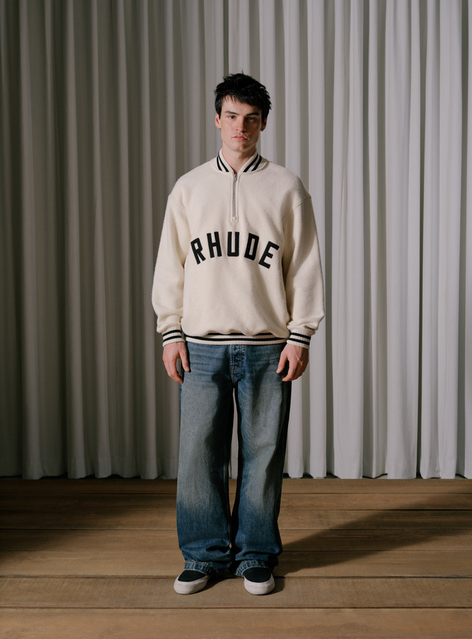 RHUDE QUARTER-ZIP VARSITY For Sale