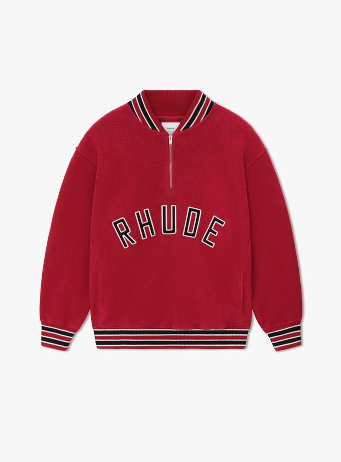 RHUDE QUARTER-ZIP VARSITY High Quality