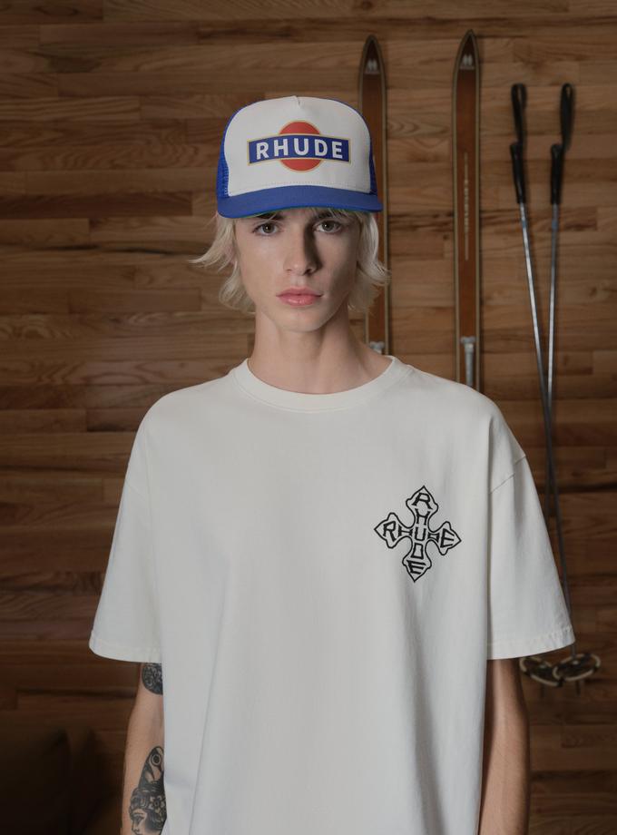 RHUDE RACER TRUCKER HAT Same Day Delivery