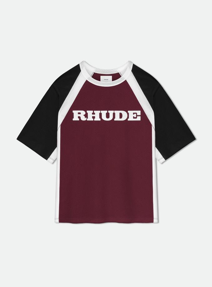 RHUDE RACING LOGO MESH SHIRT For Sale