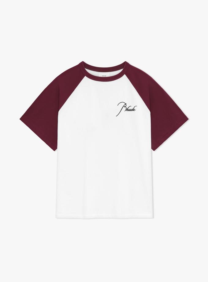 RHUDE RAGLAN LOGO TEE Best Buy