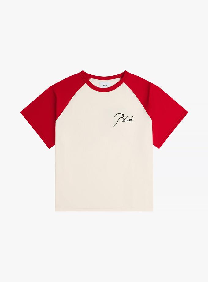 RHUDE RAGLAN LOGO TEE Free shipping