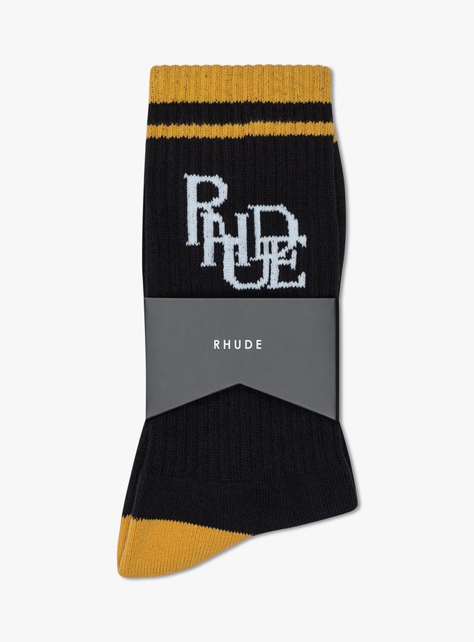 RHUDE SCRAMBLE LOGO SOCK On Sale