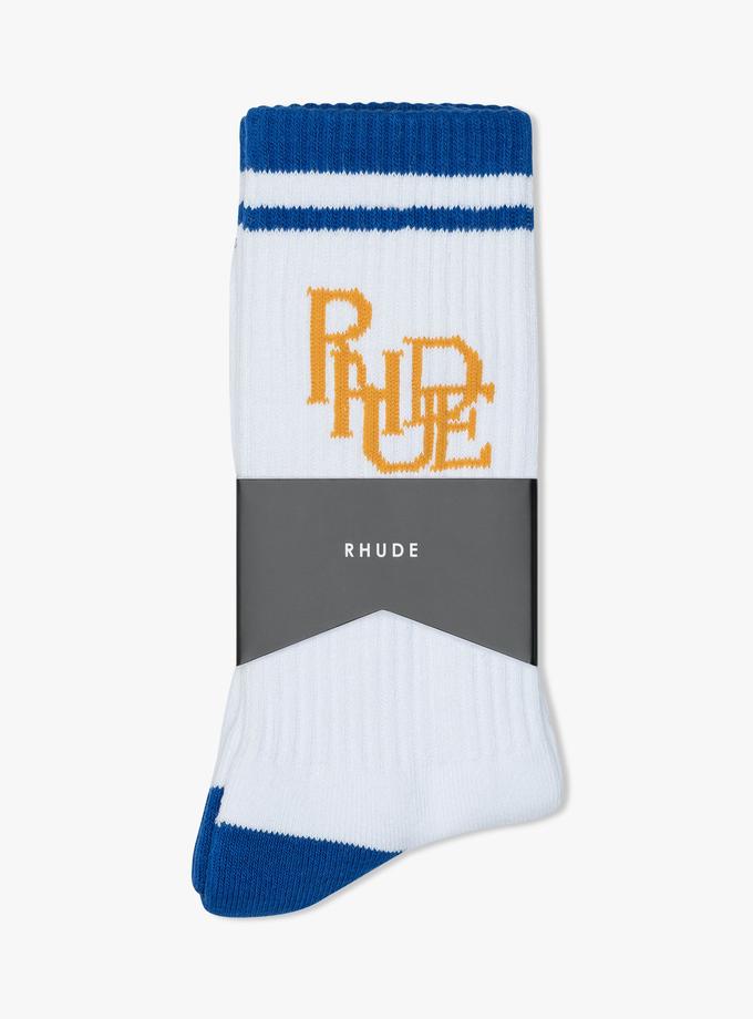 RHUDE SCRIBBLE LOGO SOCK New Arrival