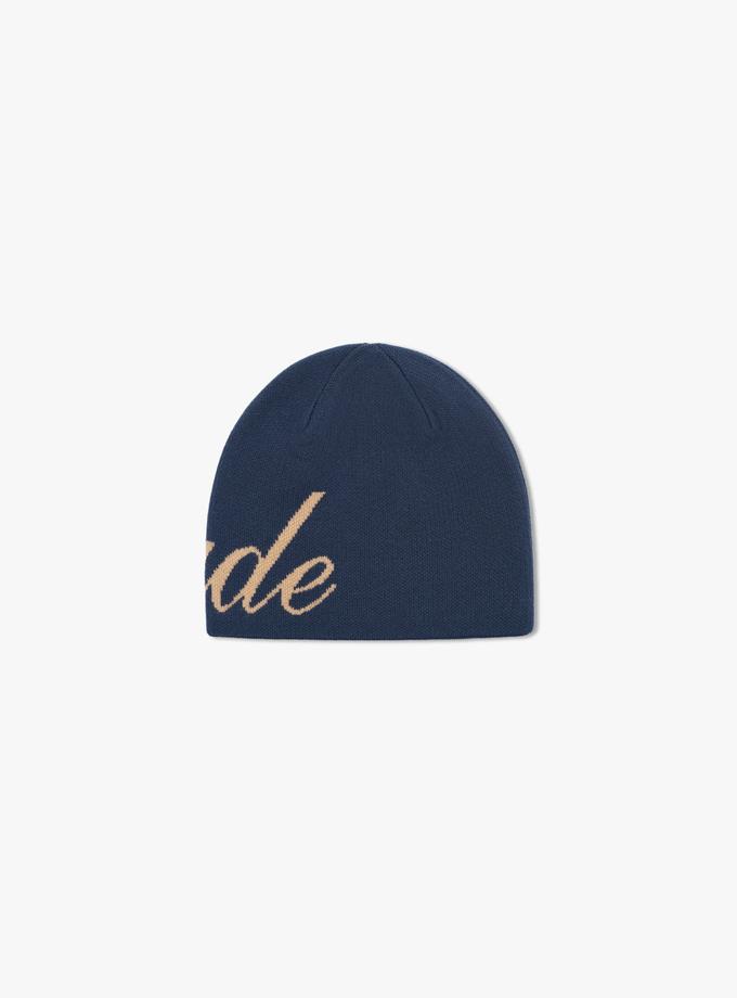 RHUDE SCRIPT KNIT BEANIE Free shipping