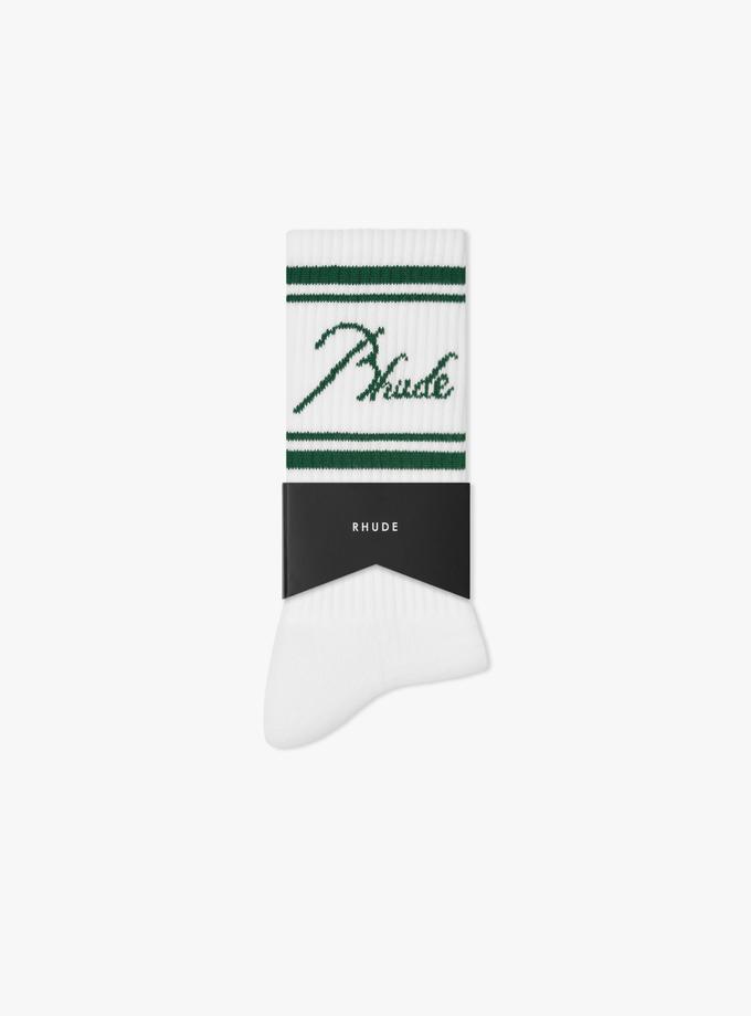 RHUDE SCRIPT LOGO SOCK On Sale