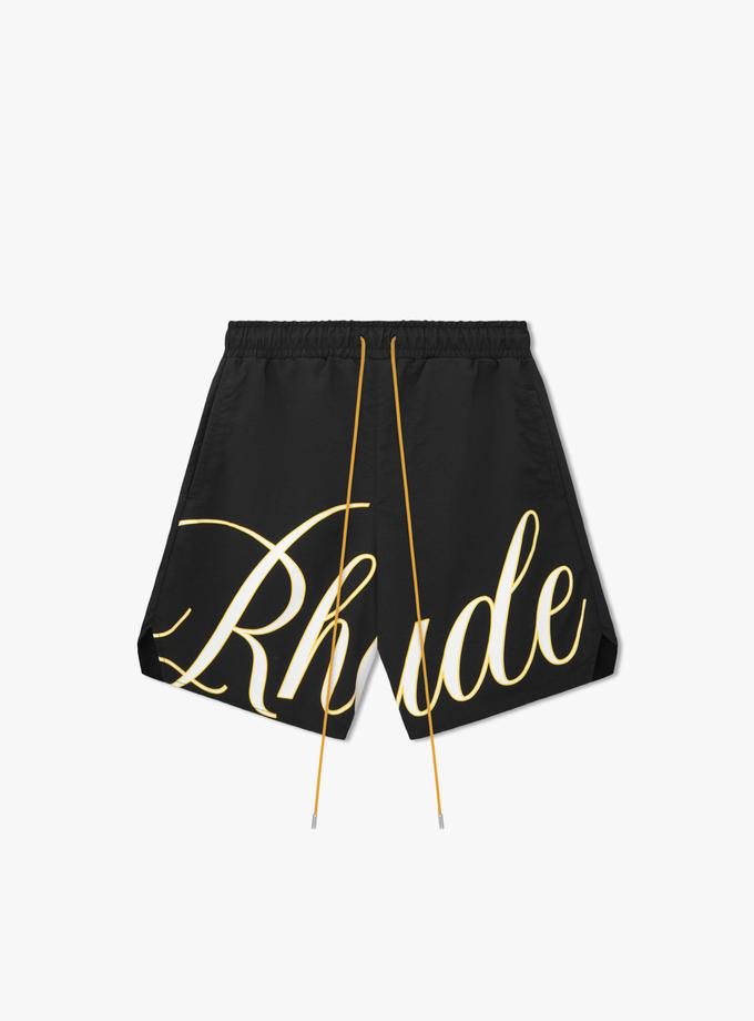 RHUDE SCRIPT LOGO SWIM SHORTS Best Seller