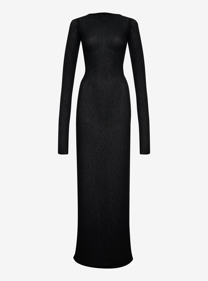 RHUDE SHEER KNIT JERSEY DRESS Same Day Delivery