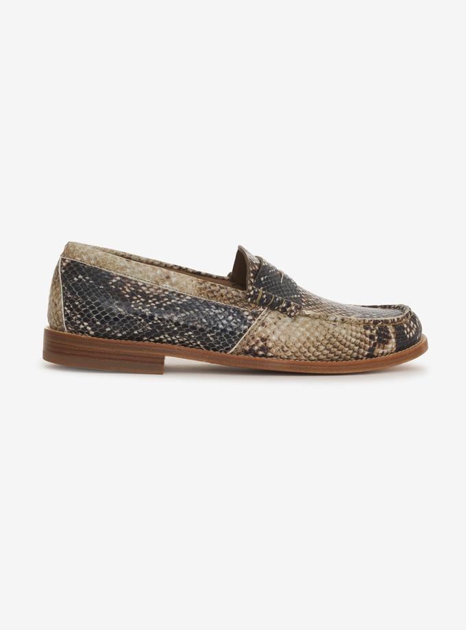 RHUDE SNAKESKIN SLIP ON LOAFER New Arrival