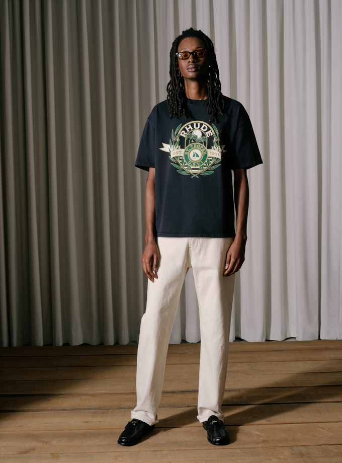 RHUDE ST. TROPEZ YACHT CREST TEE Best Price