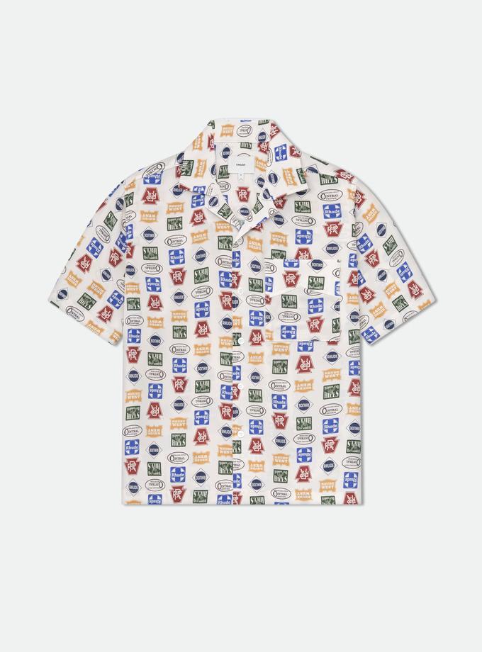 RHUDE TRUCKER PRINT SILK SHIRT On Sale