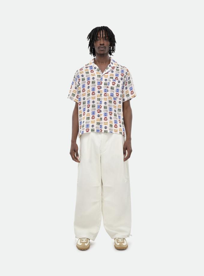 RHUDE TRUCKER PRINT SILK SHIRT On Sale