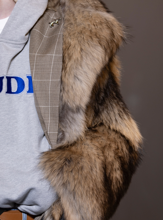 RHUDE VINTAGE FUR COAT Best Seller